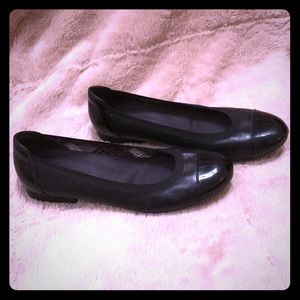 Naturalizer black flats, size 8
